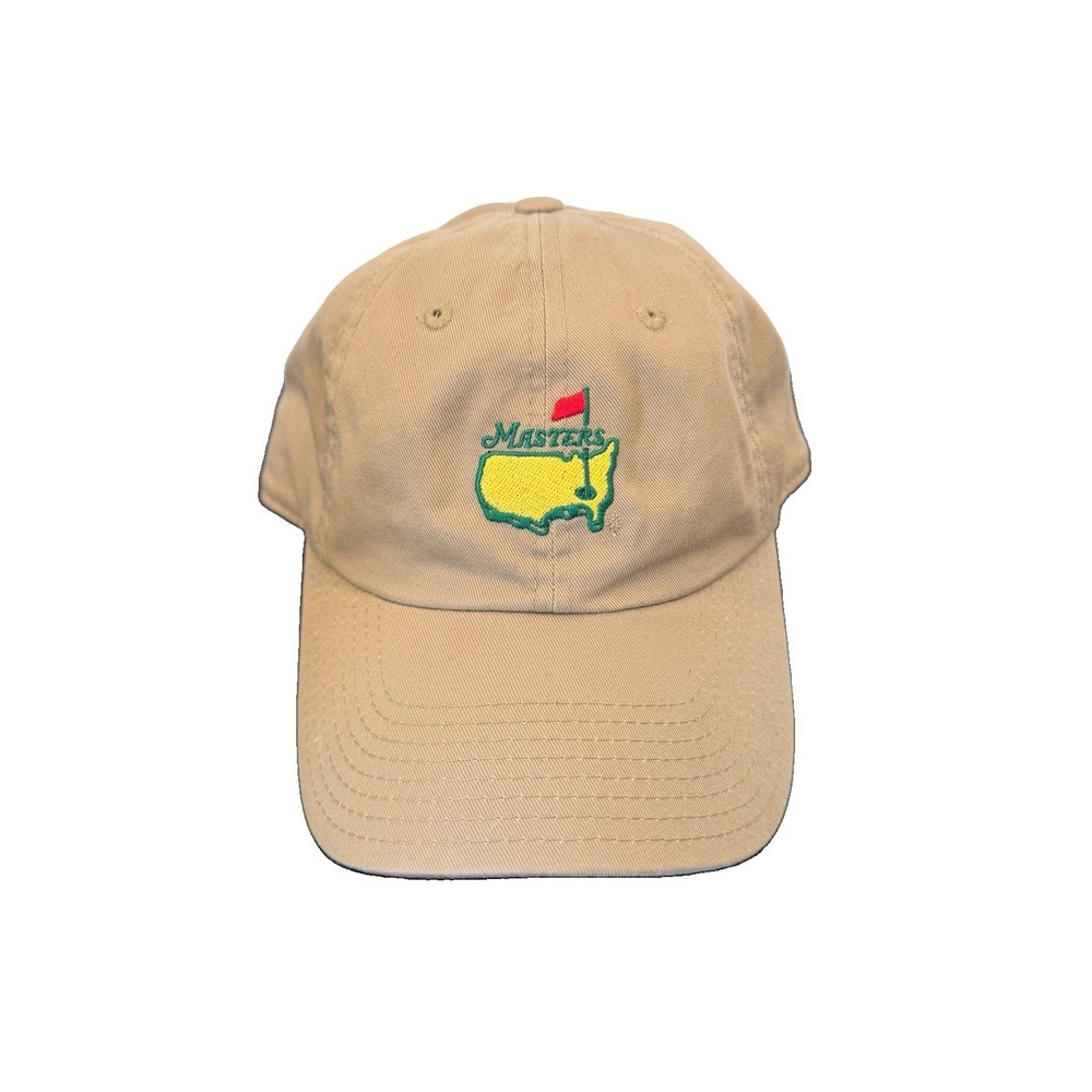 Masters Augusta National Golf Tournament American Needle TAN Hat Adjustable